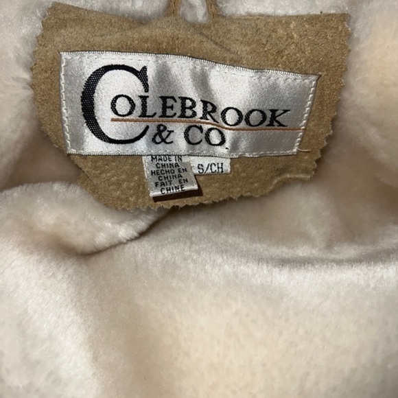 EUC Women's COLEBROOK & CO. Leather Cowhide Coat. Heavy duty - Picture 2 of 7